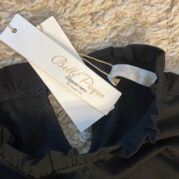 NWT Mock neck lantern sleeve ruched top blouse - Picture 8 of 8